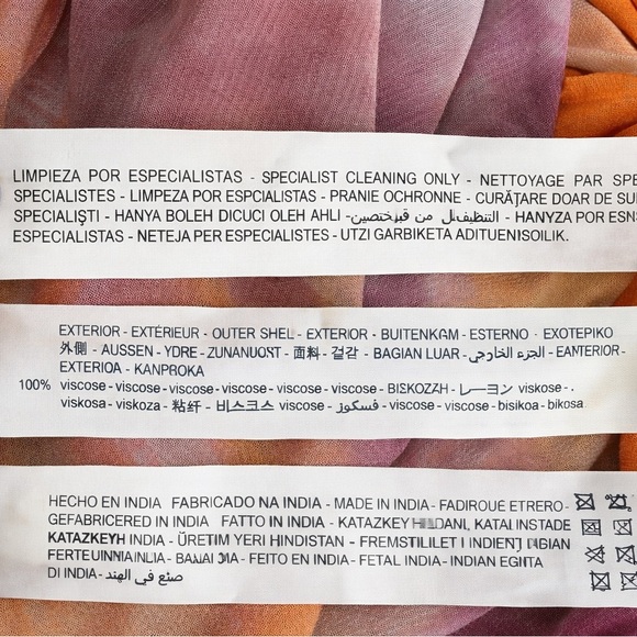 Zara Ombre Halter Maxi Pink Orange Flowing Chiffon Evening Summer Dress SZ XS - Picture 13 of 15